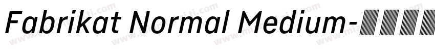 Fabrikat Normal Medium字体转换